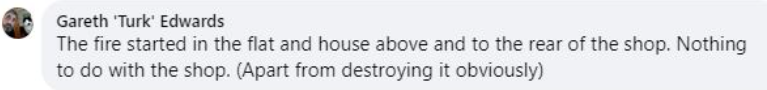 Fire comment from other co-owner